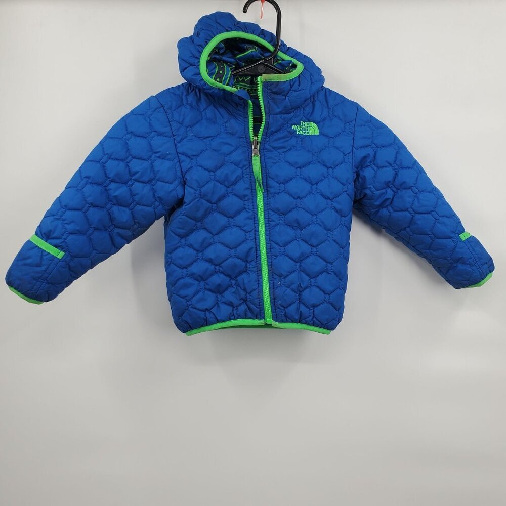 The North Face Reversible Perrito Hooded Jacket KIDS Size 2T Full Zip